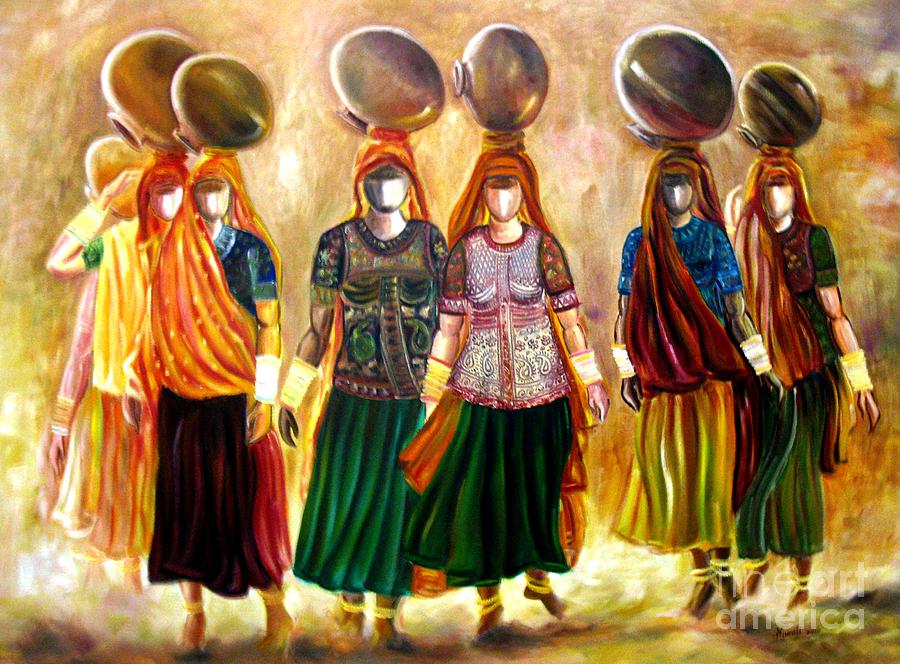 900x664 Cultural Balance' Painting By Murali - Cultural Painting