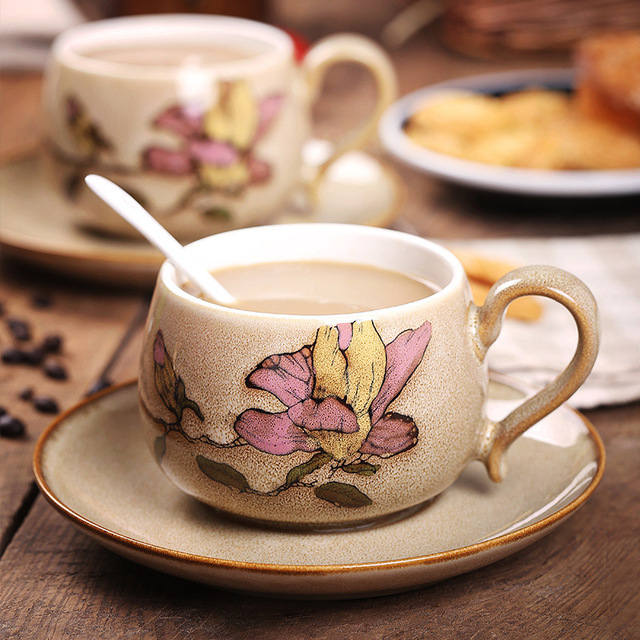 640x640 English Afternoon Tea Hand Painted Safflower Coffee Cup High Grade - Cup Of Tea Painting