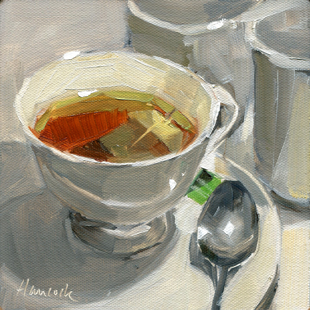 1000x1000 Gretchen Hancock's Paintings Cup Of Tea Sold - Cup Of Tea Painting
