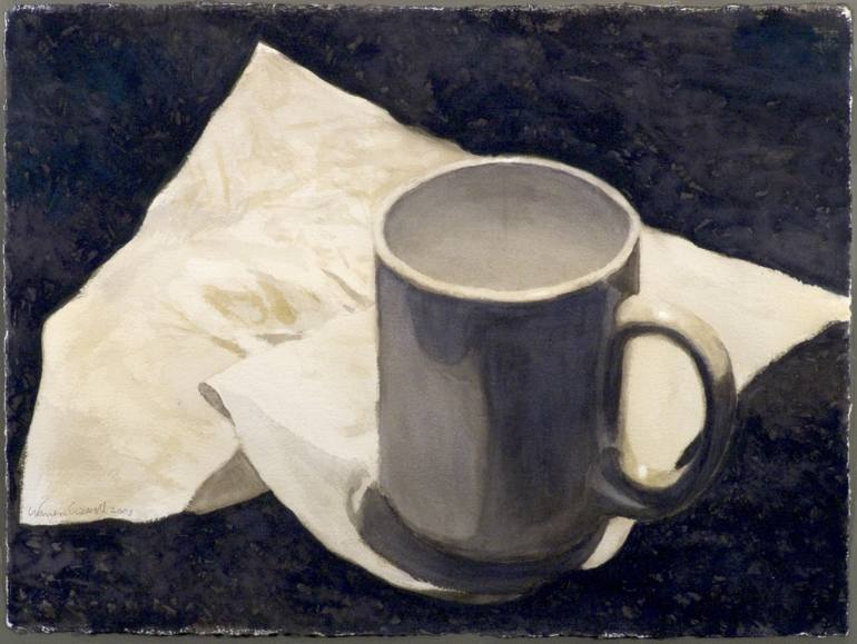 770x579 Saatchi Art White Cup - Cup Painting