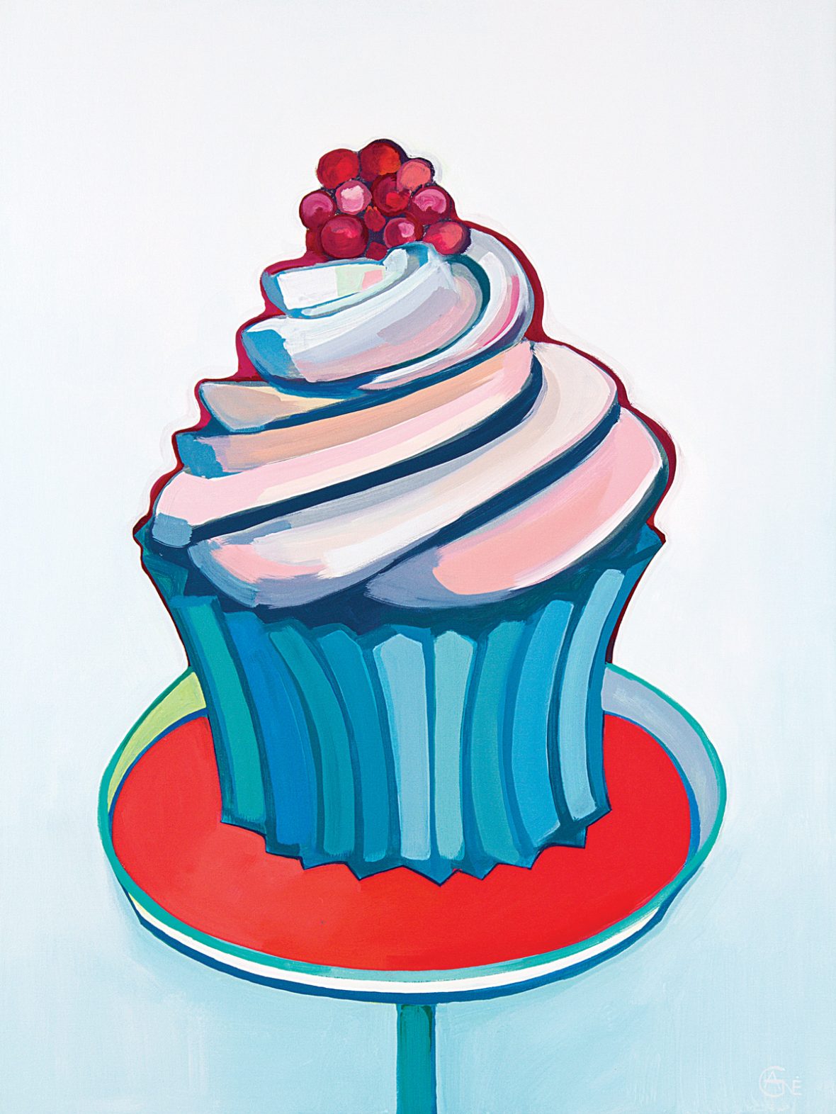 1180x1572 Painting - Cupcake Painting
