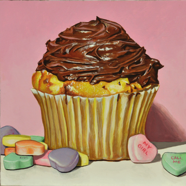 600x600 Paintings By Kim Testone Behind The Scenes - Cupcake Painting