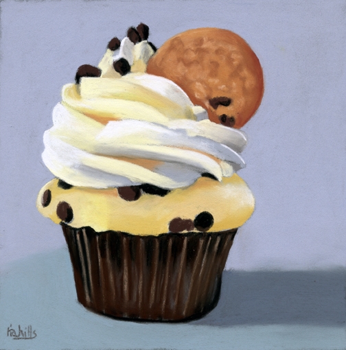 504x510 Pastel Cupcake Painting Ria Hills - Cupcake Painting