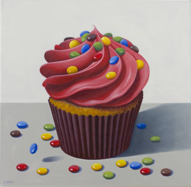 770x752 Stephen Graham Saatchi Art - Cupcake Painting
