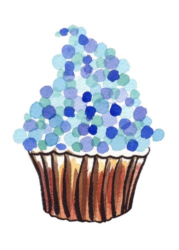359x500 Art - Cupcake Painting For Kids