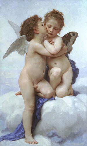 300x501 L'Amour Et Enfants - Cupid Painting