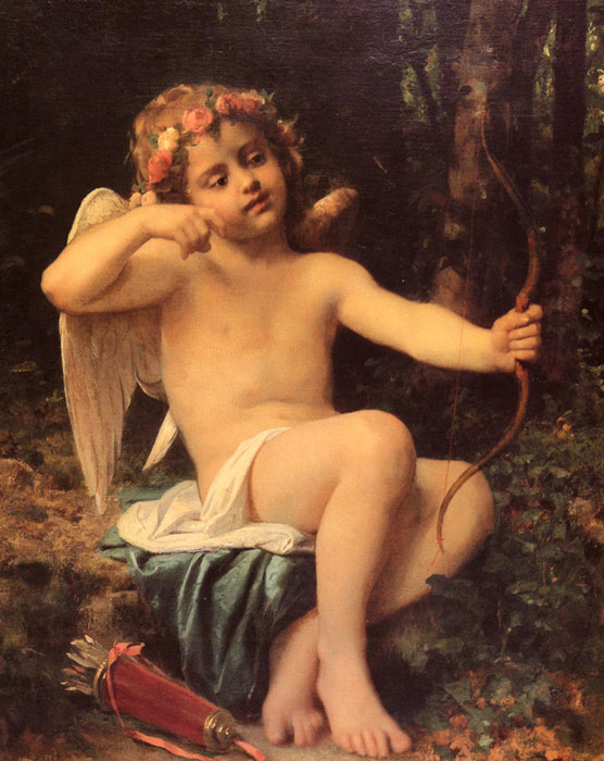 556x700 Cupid's Arrows, 1882 - Cupid Painting