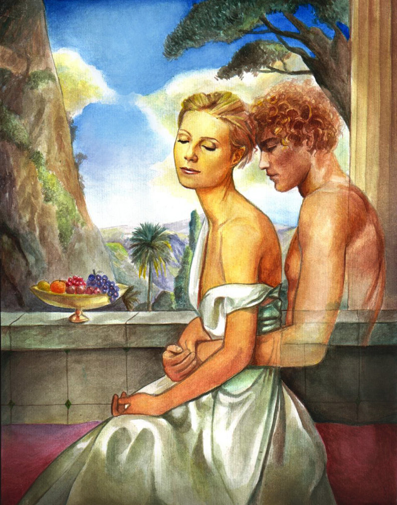 792x1008 Cupid And Psyche By Cafir - Cupid Psyche Painting