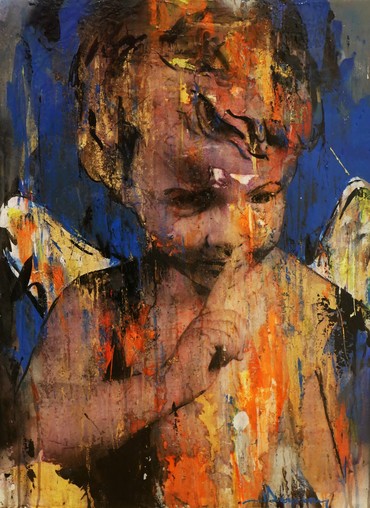 370x508 Cupidon By Julien Duquennoy, 2017 Painting Artsper (234835) - Cupidon Painting