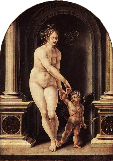 467x667 Artwork By Jan Gossaert - Cupidon Painting
