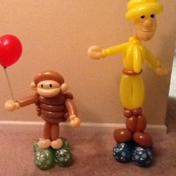 250x250 Balloon Twisters - Curious George Face Painting
