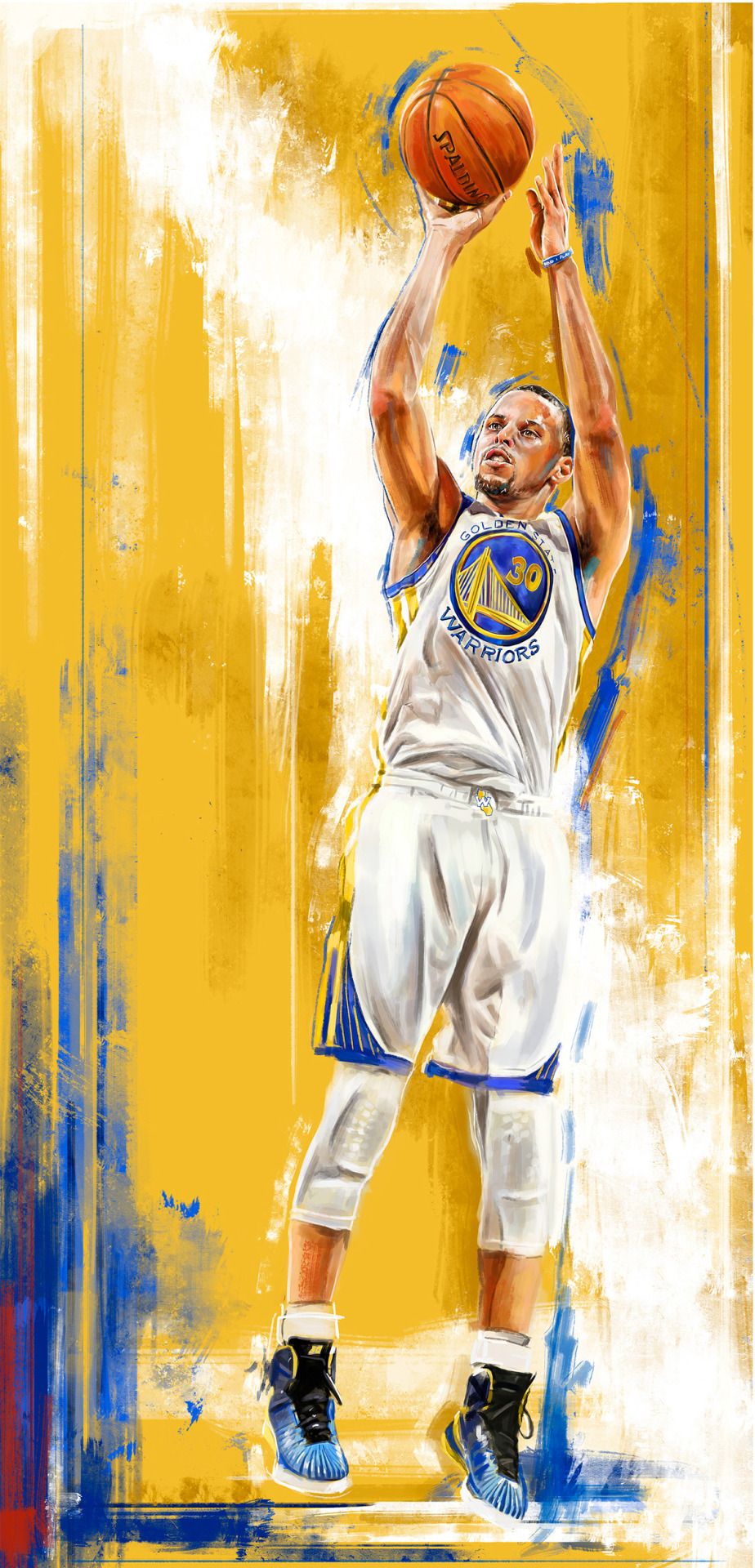 924x1920 Steph Curry Jumpshot Painting Great Sports Pics - Curry Painting