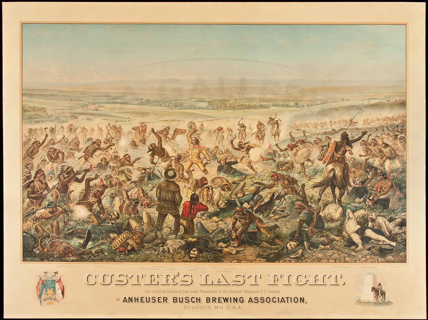 1440x1076 Custer's Last Fight. The Original Painting Has Been Presented - Custers Last Fight Painting
