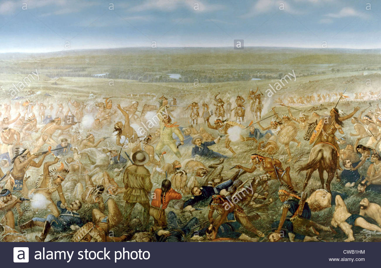 1300x916 General George Armstrong Custer's Last Stand - Custers Last Fight Painting