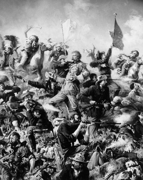 490x617 Paxson's Custer's Last Stand Cosmolearning History - Custers Last Stand Painting