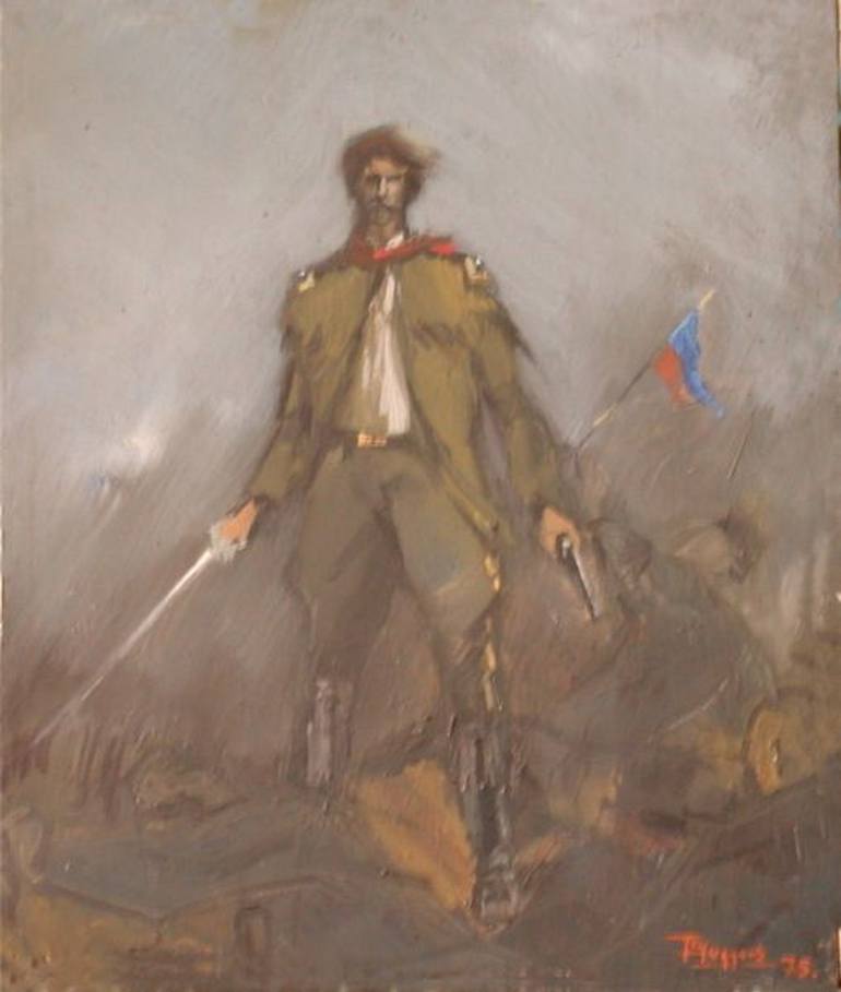 770x909 Saatchi Art Custer Last Stand Painting By Guy Huygens - Custers Last Stand Painting