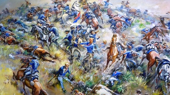 570x320 Unlocking The Mystery Of Custer's Last Stand Huffpost - Custers Last Stand Painting