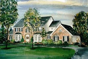 372x251 Purchase Watercolor Paintings - Custom House Painting