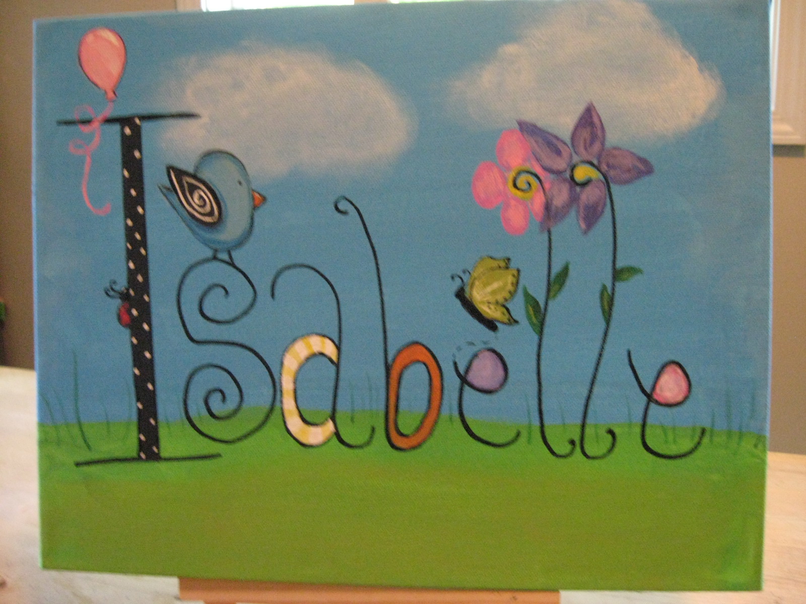 1600x1200 Pook Monster, Inc. Custom Name Paintings - Custom Name Painting