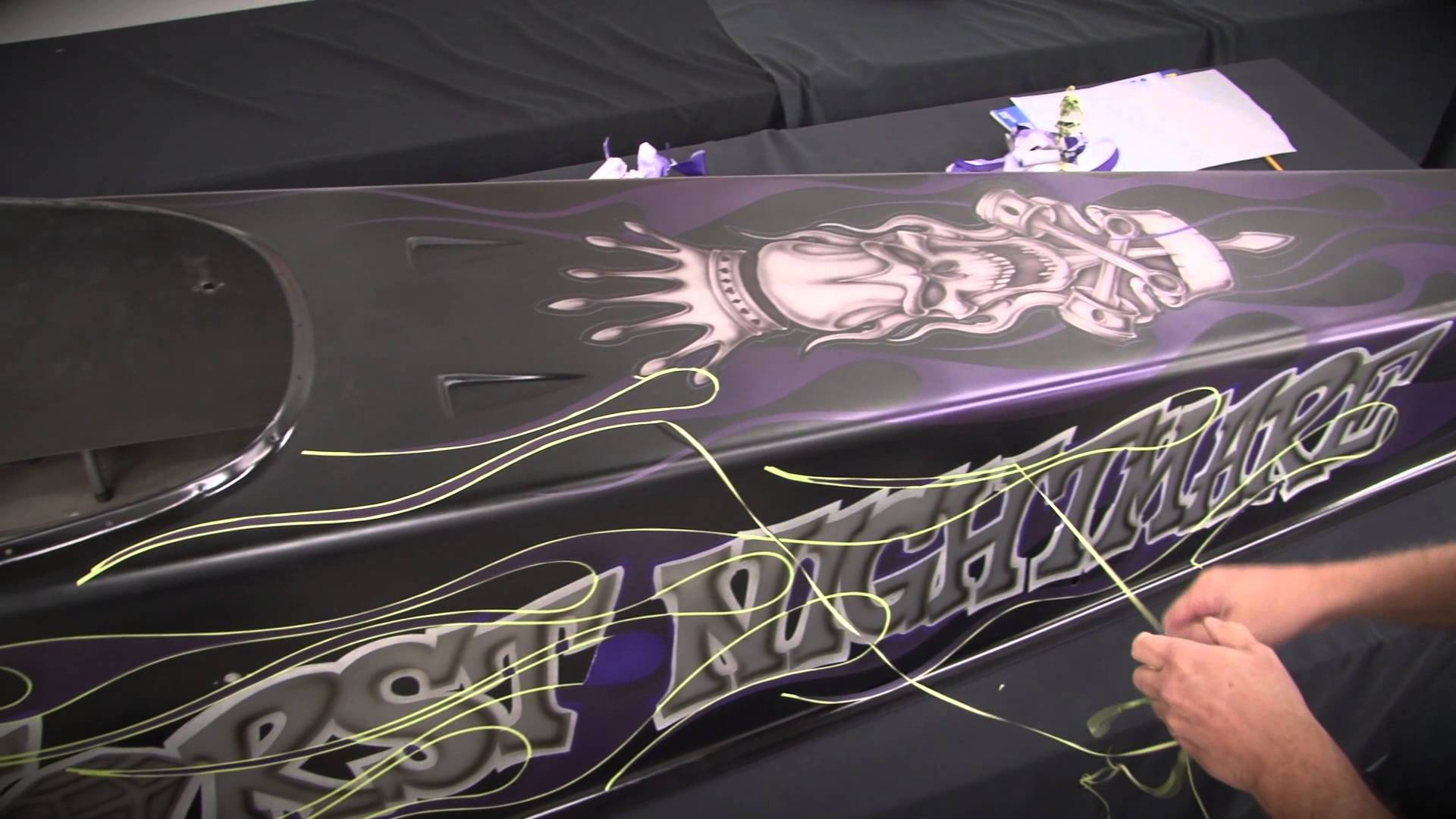 1920x1080 Automotive Airbrush Graphics Amp Custom Paint With Steve Vandemon - Custom Painting