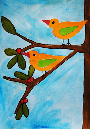 307x440 Cut And Tear Collage Activity - Cut And Paste Painting