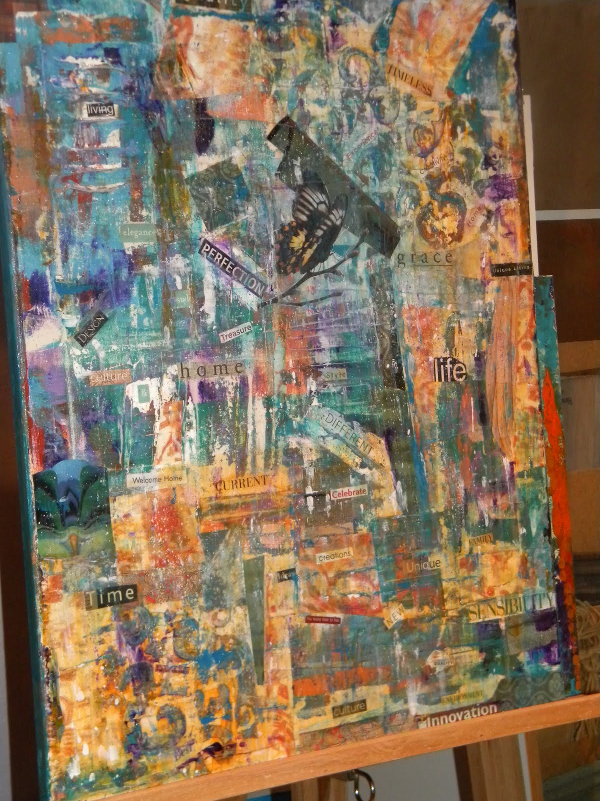 1200x1600 Suzanne Marie's Interiors More Art Projects - Cut And Paste Painting