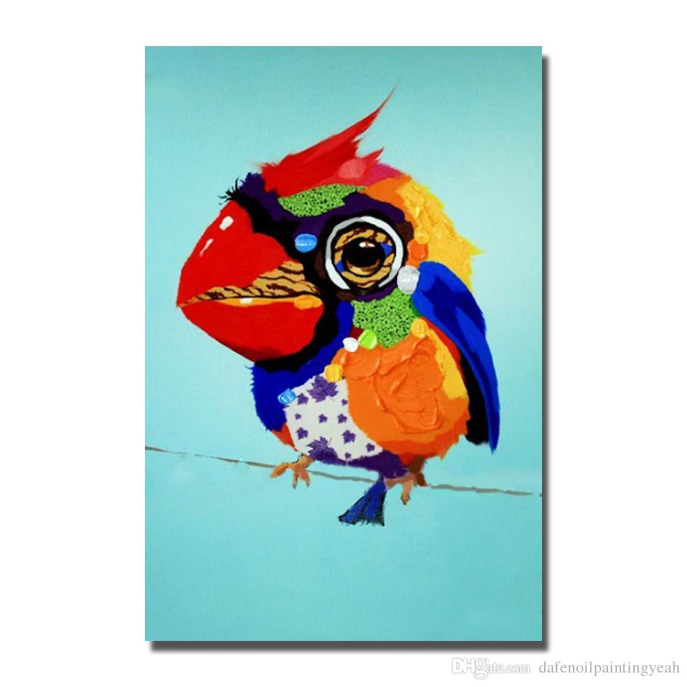 1000x1000 2018 Cute Birds Painting For Living Room Decoration Hand Painted - Cute Bird Painting