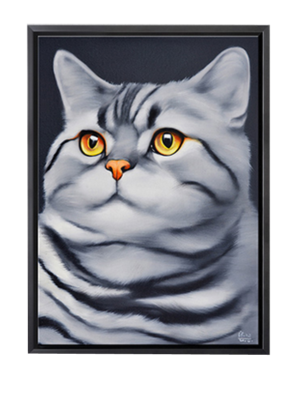 600x800 Cute Cat Painting Oil Canvas Wall Art Home Decor - Cute Cat Painting