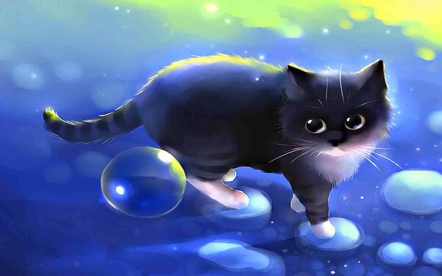 1517x948 Adorable Kitten Cute Painting Rhpicanimalcom Rihard Donskis Art U - Cute Cat Painting
