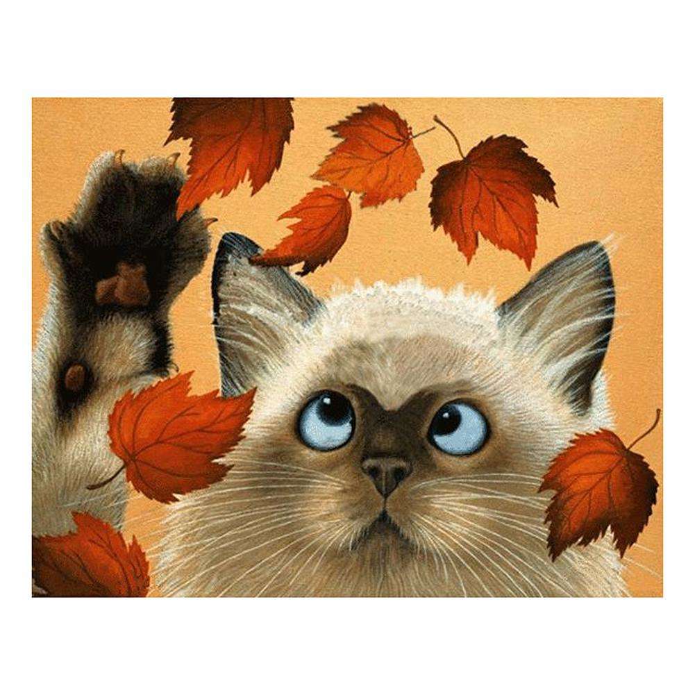 1001x1001 Cute Cat 5d Diamond Painting Embroidery Diy Craft Cross Stitch - Cute Cat Painting