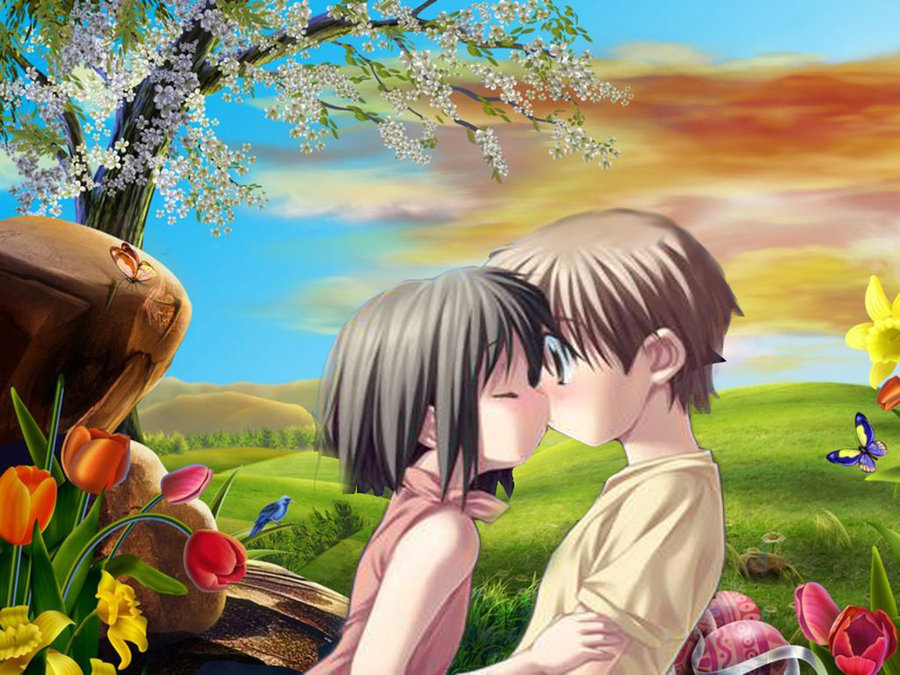 900x675 Cute Couple By Saphire Soul 17 - Cute Couple Painting