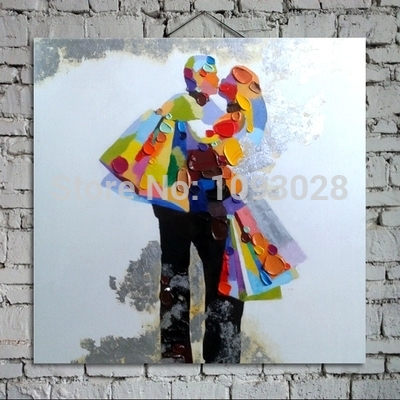 400x400 A Beautiful Painting On The Canvas Hand Painted Oil Painting Cute - Cute Couple Painting