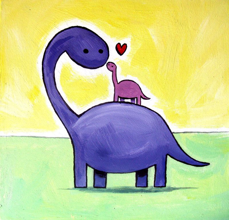 800x771 Cute Dinosaur Painting - Cute Dinosaur Painting