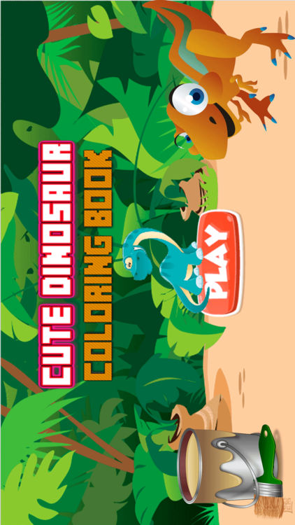 422x750 Cute Dino Coloring Book - Cute Dinosaur Painting