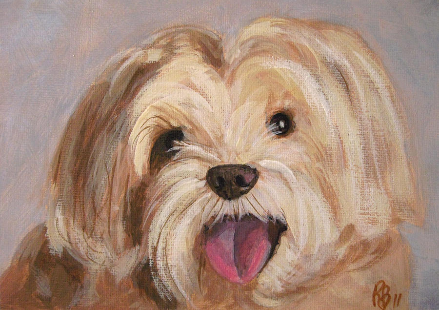 Cute Dog Painting at PaintingValley.com | Explore collection of Cute ...