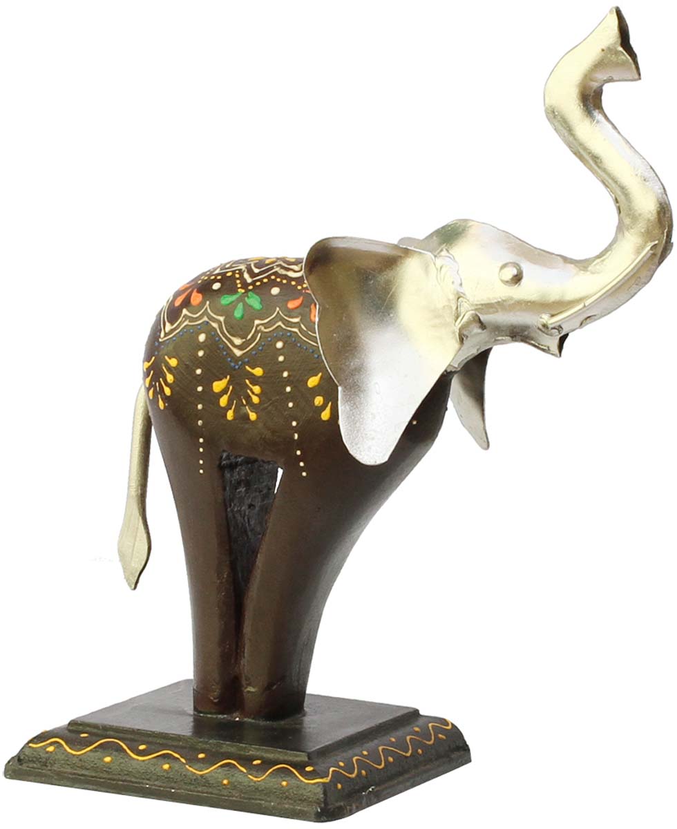 980x1200 Bulk Wholesale Hand Crafted Wooden Decoration Piece Sculpture - Cute Elephant Painting