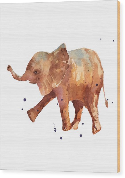 435x618 Baby Elephant Print - Cute Elephant Painting