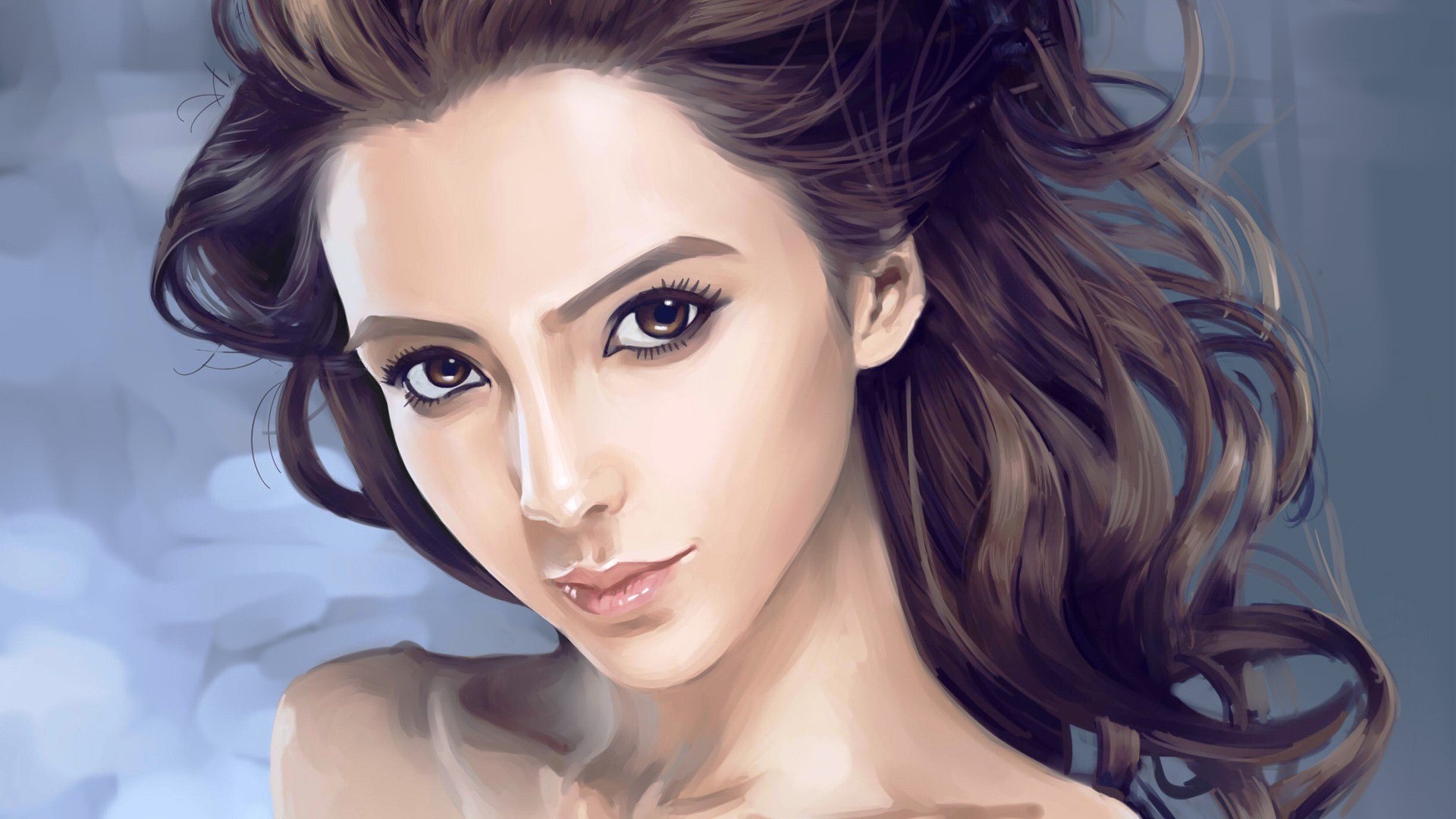 1920x1080 Cute Girl Painting Hd Photo - Cute Girl Painting