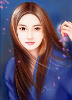 232x320 Cute Girl Painting Picturedeinalove World - Cute Girl Painting