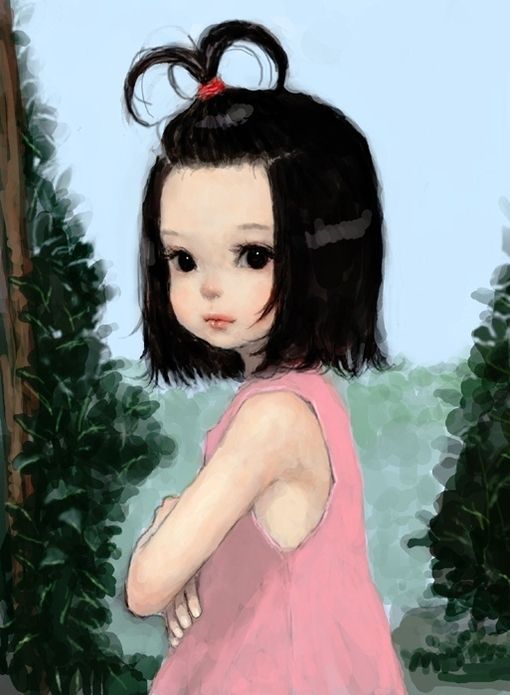 510x695 80 Best Art ~ That Makes Me ))) Images On Etchings - Cute Girl Painting