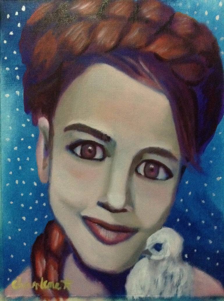 770x1031 Saatchi Art Cute Girl Painting By Charlene Aleman - Cute Girl Painting