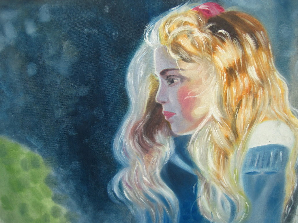 1033x773 A Cute Girl By Mritunjay Singh - Cute Girl Painting