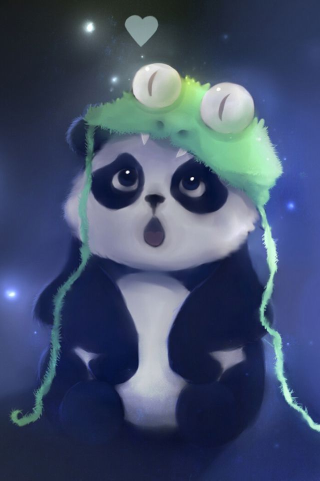 640x960 Cute Panda Painting [C] Panda - Cute Panda Painting