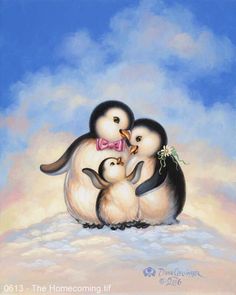 Cute Penguin Painting at PaintingValley.com | Explore collection of ...