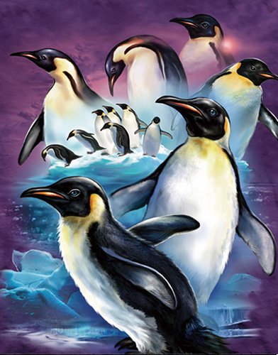 392x500 Xu's Home Decor - Cute Penguin Painting