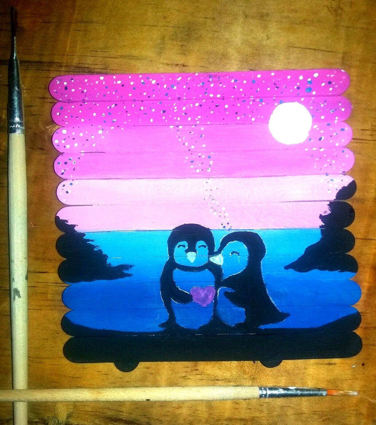 1224x1384 Artwork - Cute Penguin Painting