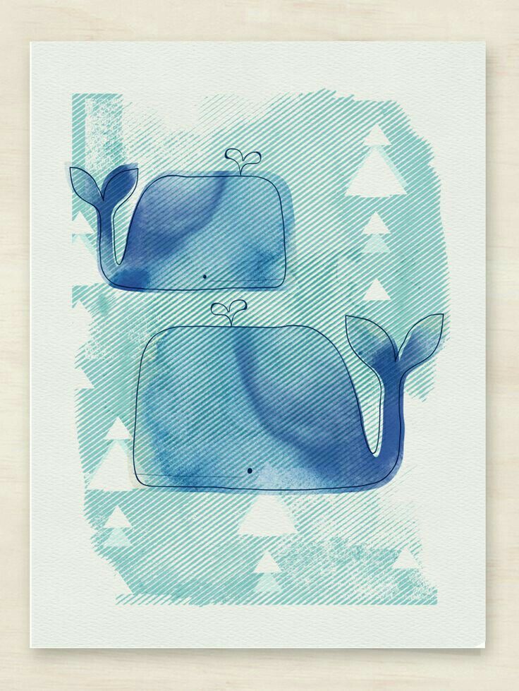 736x979 Pin By Dawn Kreiger On A Whale Of A Time Watercolor - Cute Whale Painting