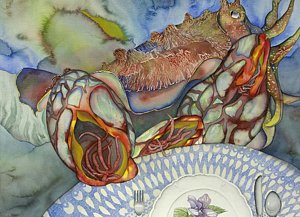 300x217 Cuttlefish Paintings Fine Art America - Cuttlefish Painting