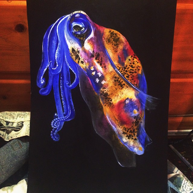 640x640 Cuttlefish Painting (Oc) - Cuttlefish Painting