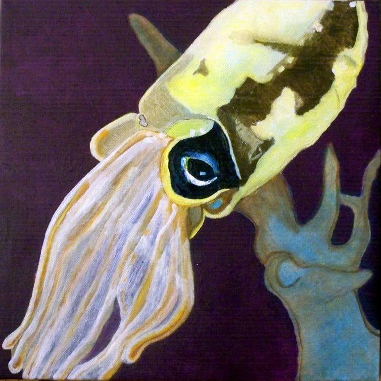 770x770 Saatchi Art Jesse's Cuttlefish Painting By Lisa Ray - Cuttlefish Painting